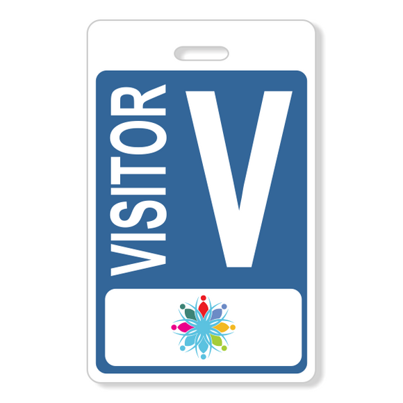 V300 - Dual Side Color -  Visitor Badge