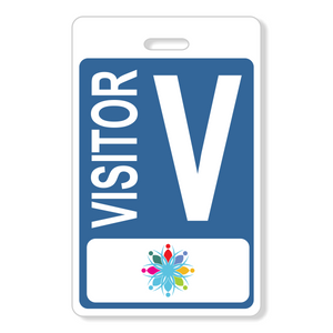 V200 - Front Color & Back Black and White - Visitor Badge
